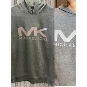 Michael Kors  Unisex Grey Hoodie  MK Logo L
